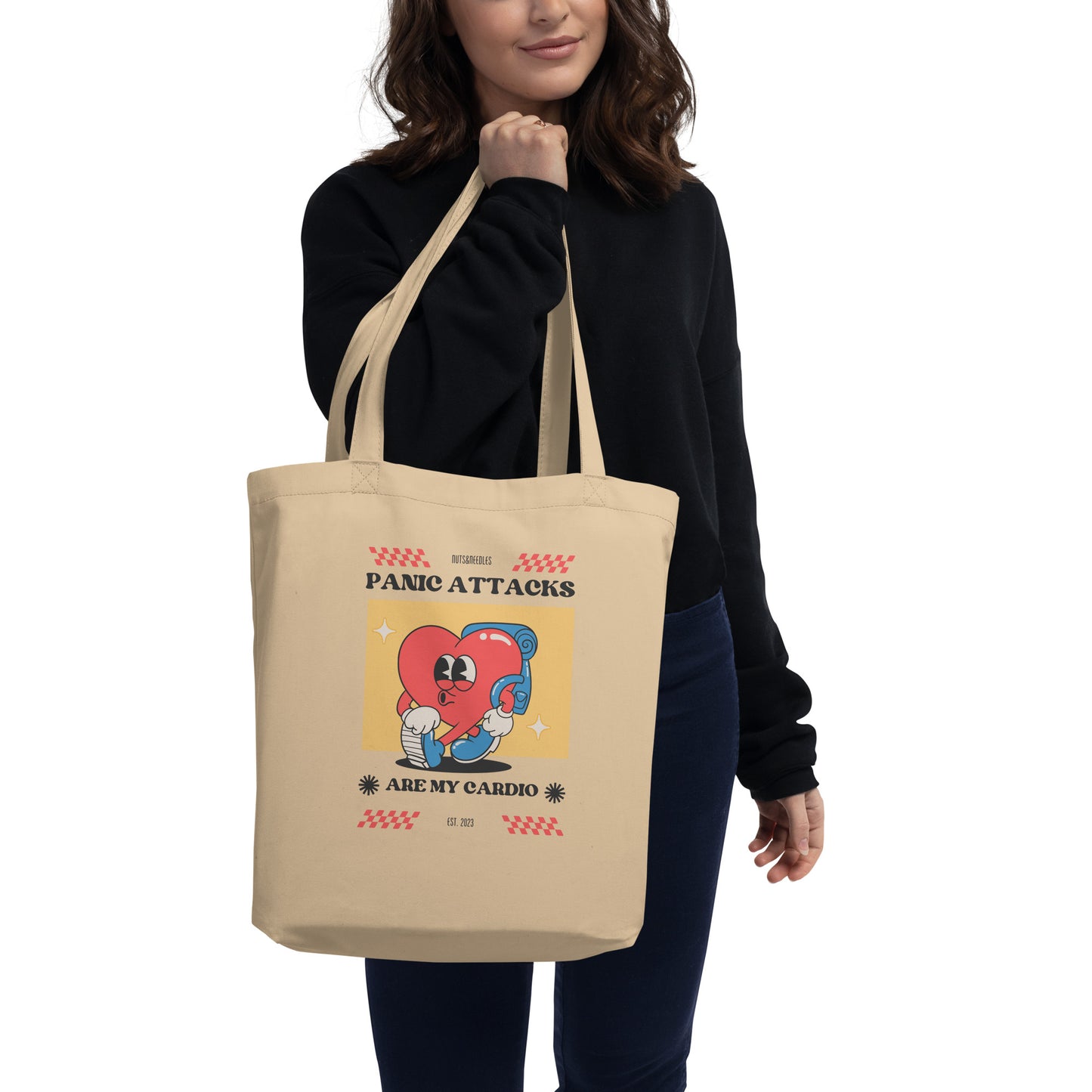 Eco Tote Bag 'Panic Attacks Are My Cardio'