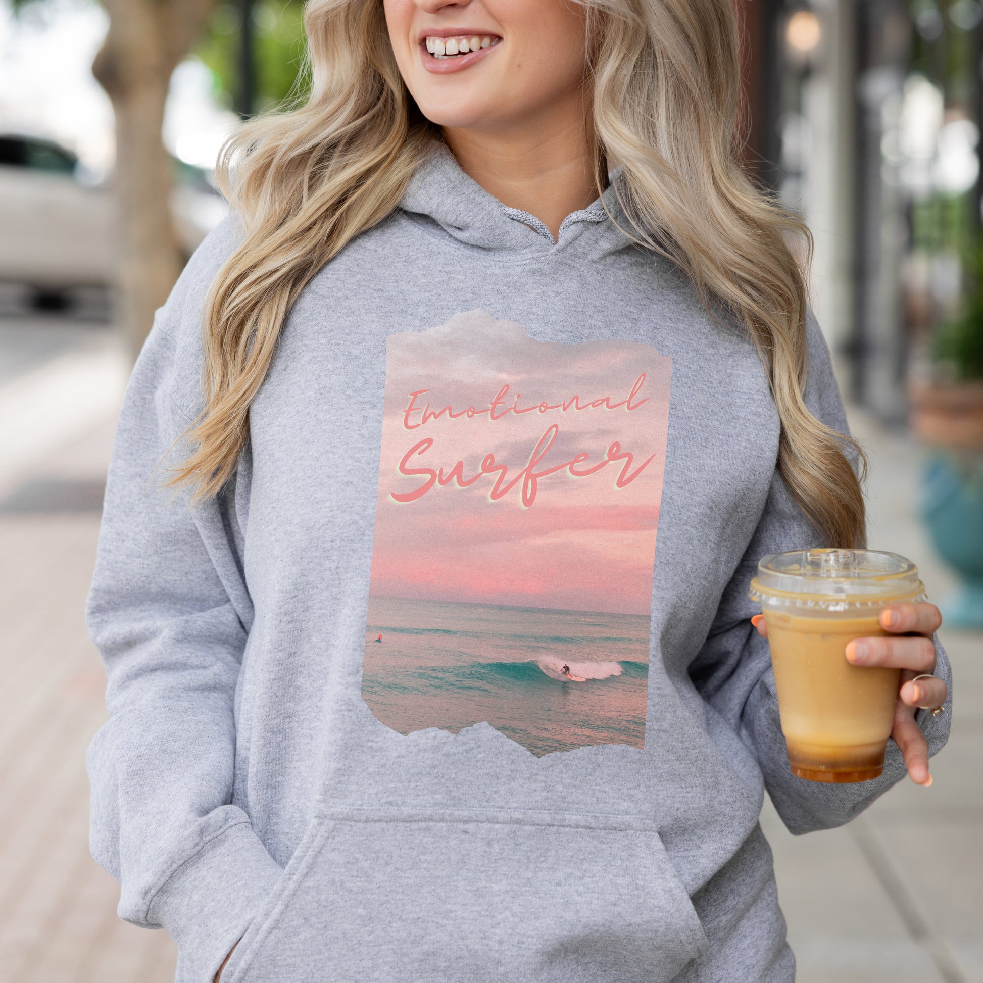 Mental Health Hoodie 'Emotional Surfer', part of profit donated to Mental Health Charity, Mental Health Awareness, Unisex Hoodie, Self Care