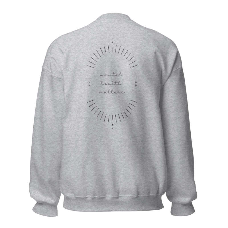 minimalist Sweatshirt 'Mental Health Matters'