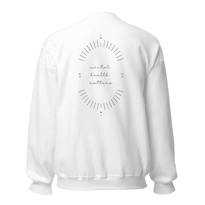 minimalist Sweatshirt 'Mental Health Matters'