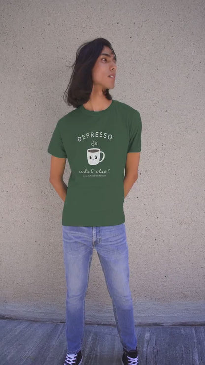 Mental Health T-Shirt 'Depresso What Else?', Depression Awareness, Mental Health Awareness, Coffee Addicted, Coffee Shirt