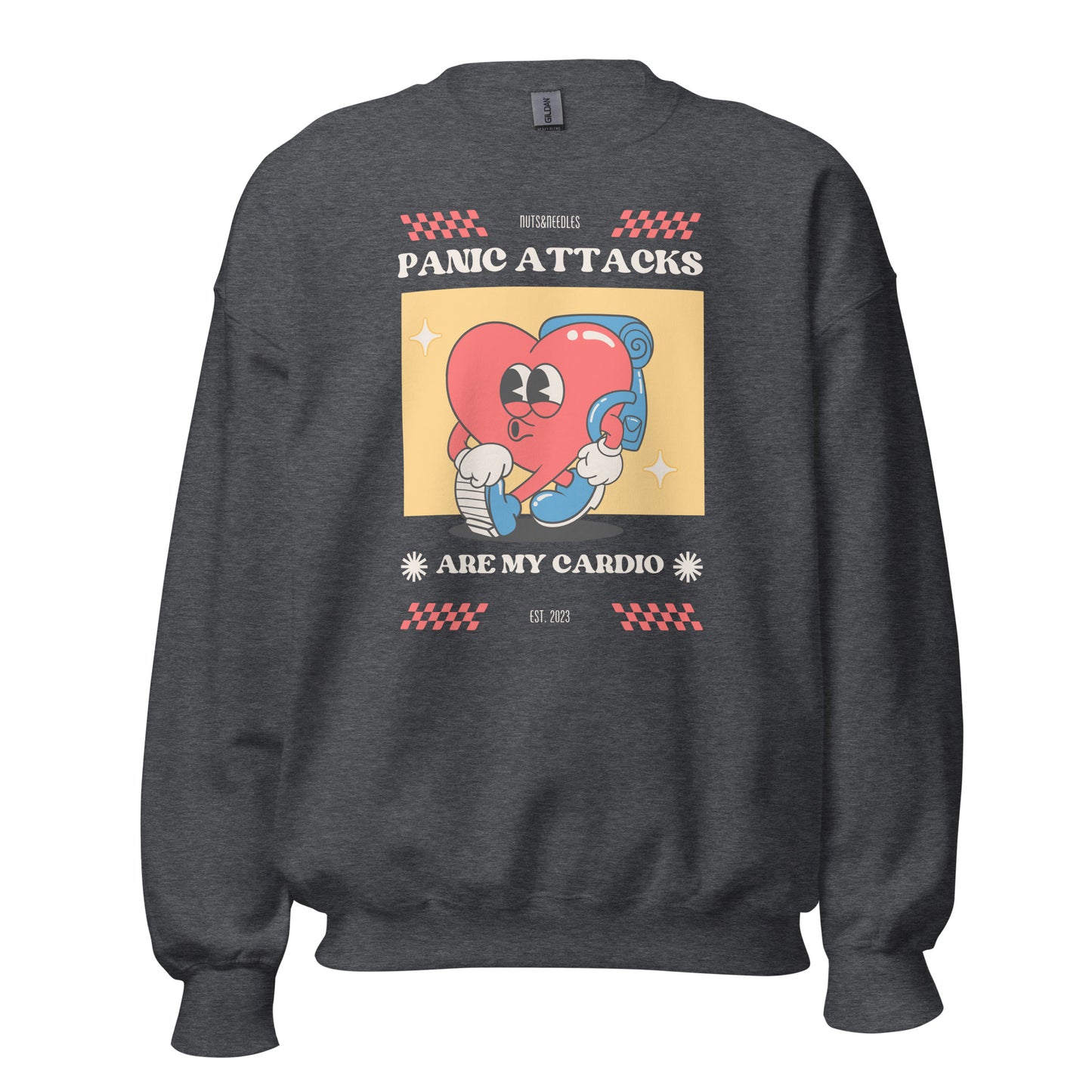 Unisex Sweatshirt 'Panic Attacks Are My Cardio'