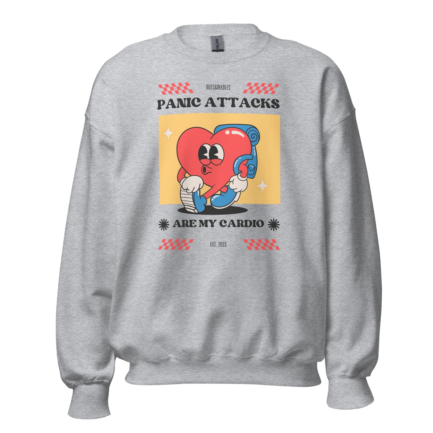 Unisex Sweatshirt 'Panic Attacks Are My Cardio'