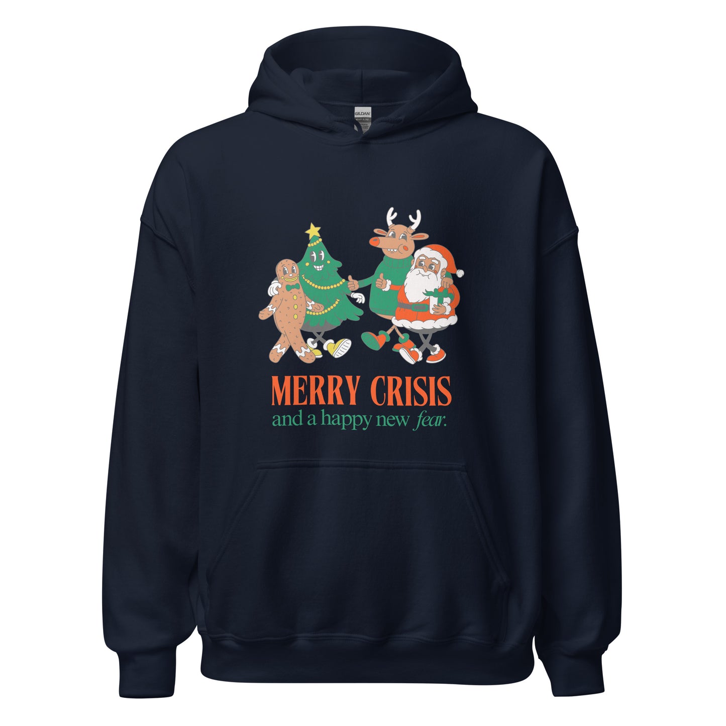 Unisex Hoodie 'Merry Crisis and a Happy New Fear'