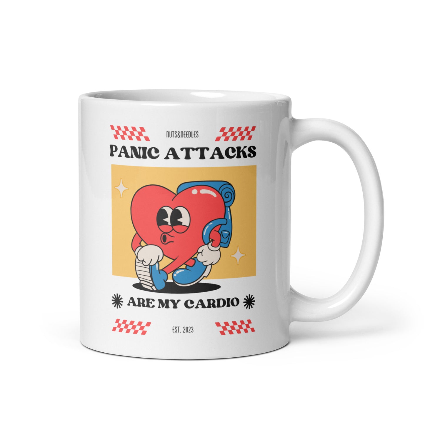 Ceramic Mug 'Panic Attacks Are My Cardio'