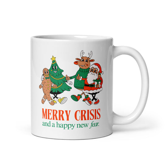 Ceramic Mug 'Merry Crisis And A Happy New Fear'