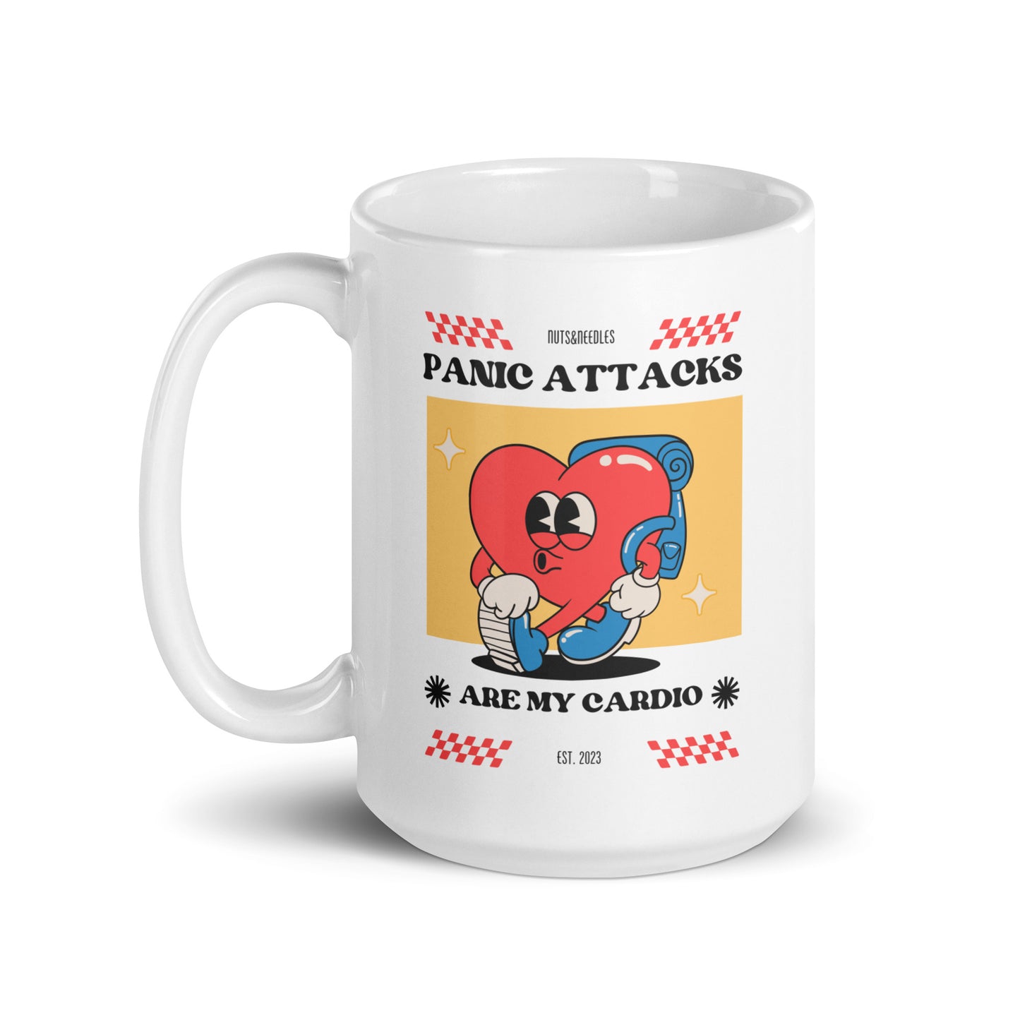 Ceramic Mug 'Panic Attacks Are My Cardio'