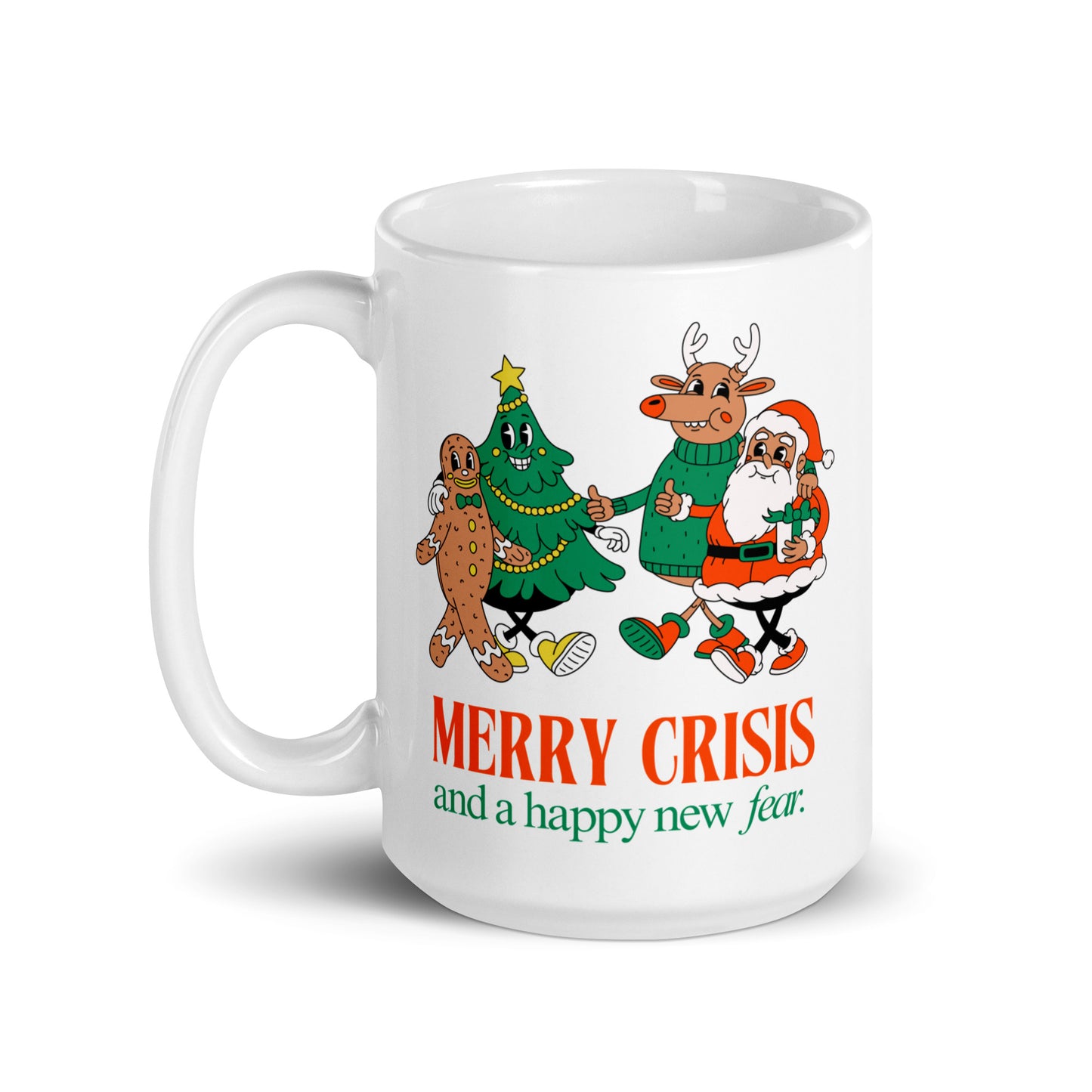 Ceramic Mug 'Merry Crisis And A Happy New Fear'