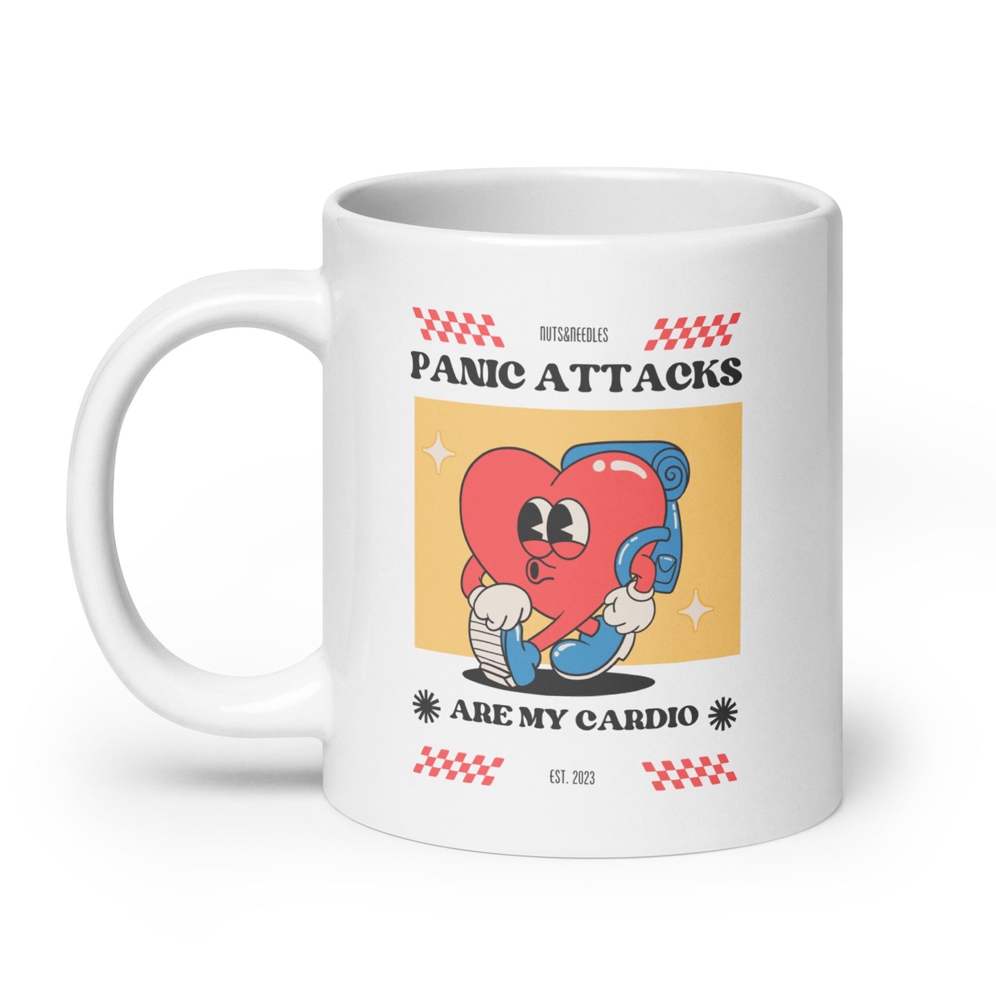 Ceramic Mug 'Panic Attacks Are My Cardio'