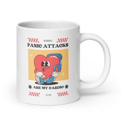 Ceramic Mug 'Panic Attacks Are My Cardio'