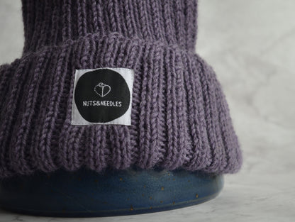 Beanie Alzheimer’s + Dementia Awareness, Mental Health, part of profit donated to Charity, handmade knitwear, knit Merino wool beanie, gift