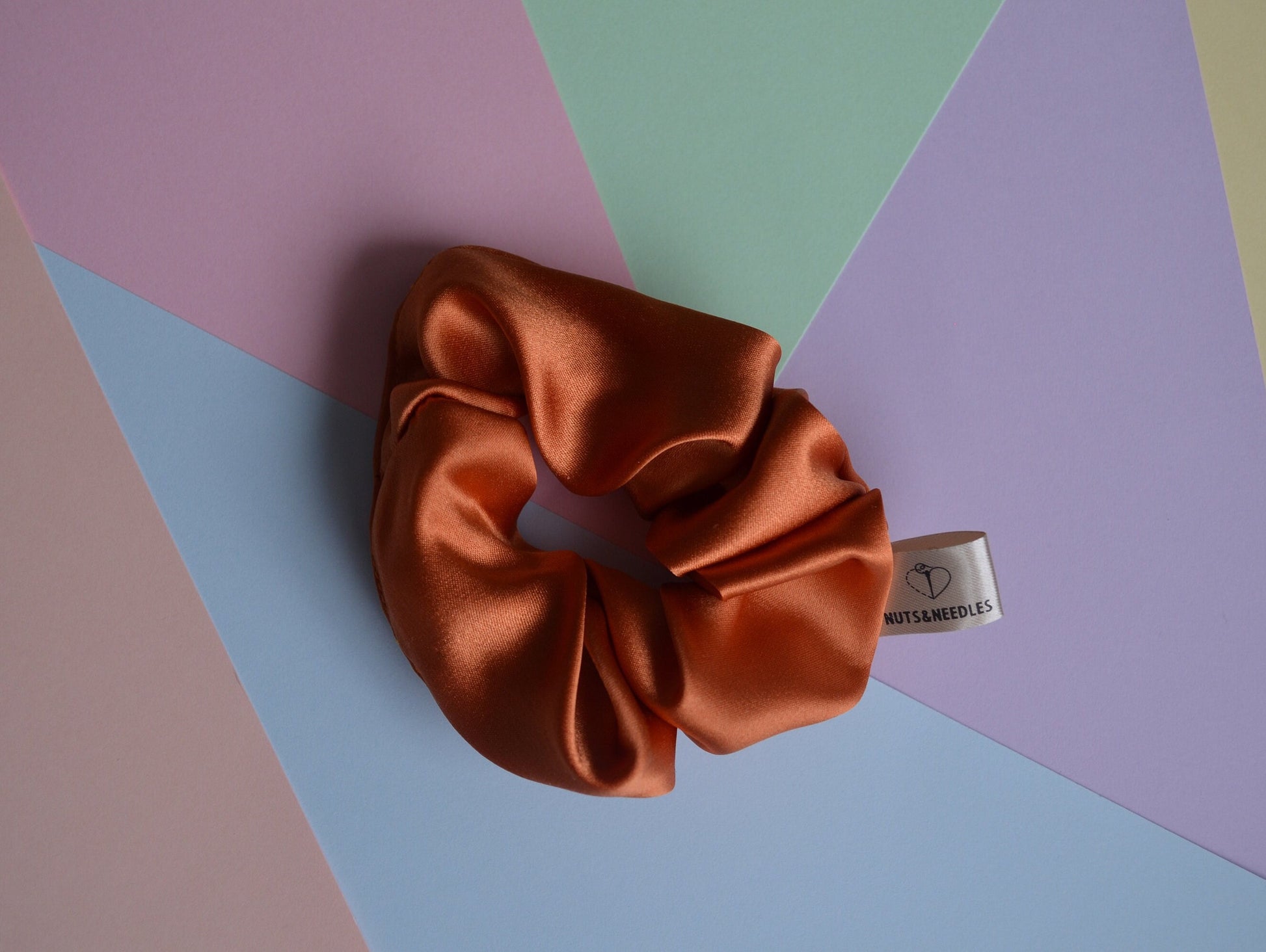 Scrunchie ADHD and Mental Health Awareness, part of profit donated to ADHD Charity, handmade gift for her, Silk hair accessory, self care