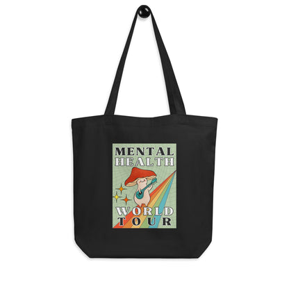 Mental Health Tote Bag &#39;Mental Health World Tour, Mental Health Awareness, Unisex Tote Bag, Self Care, Gift for Him, Gift for Her