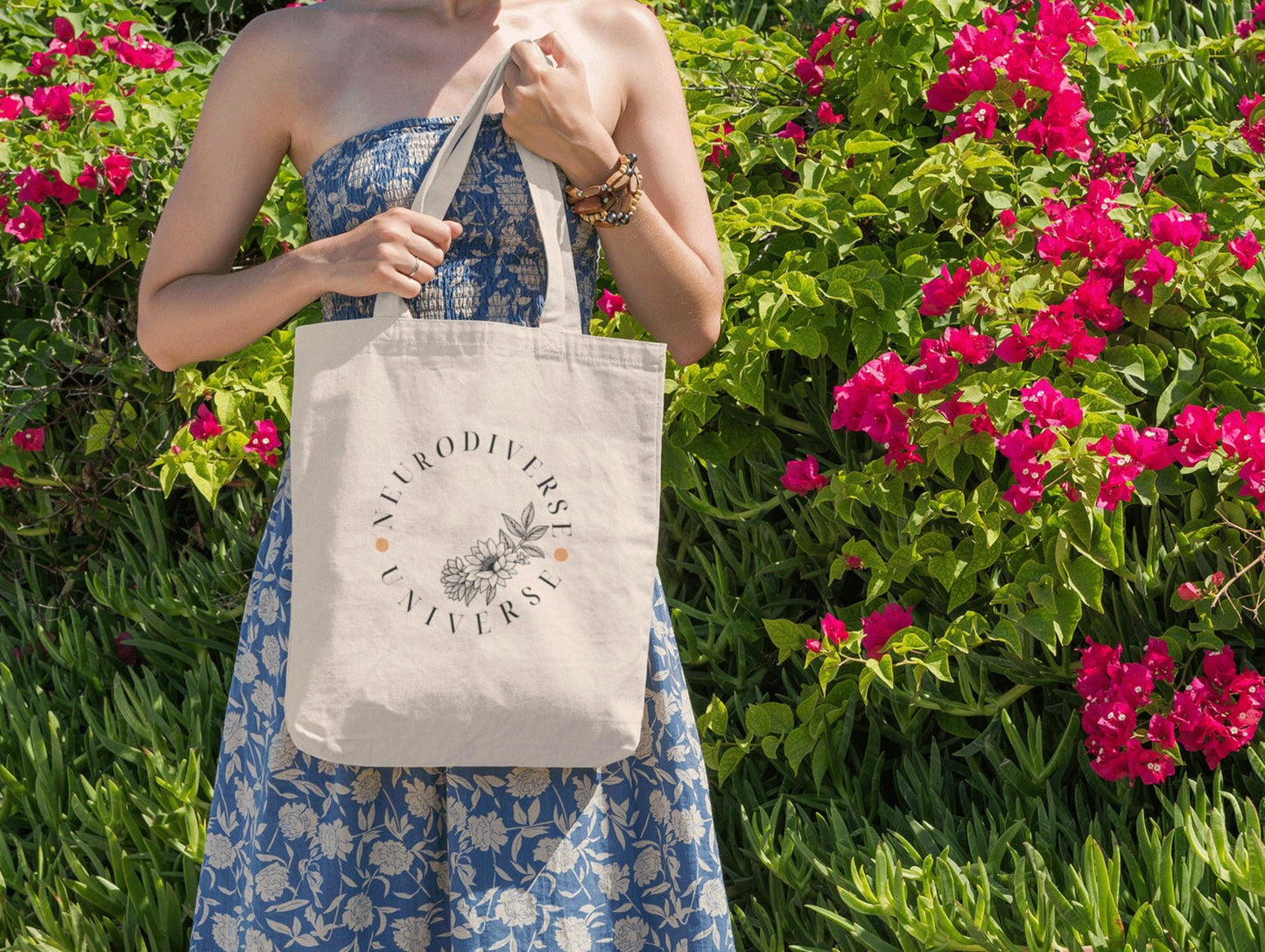 Mental Health Tote Bag 'Neurodiverse Universe', part of profit donated to Mental Health Charity, Autism, ADHD, Asperger, Neurodiversity