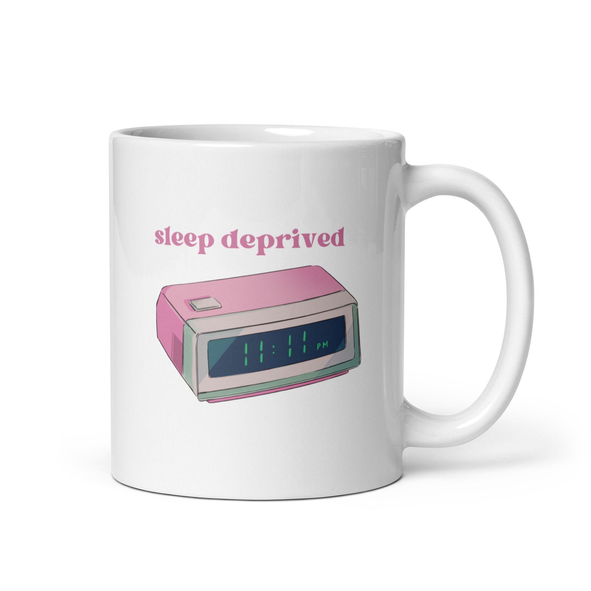 Mental Health Mug &#39;Sleep Deprived&#39;, Depression Awareness, Mental Health Awareness, Self Care, Coffee Cup