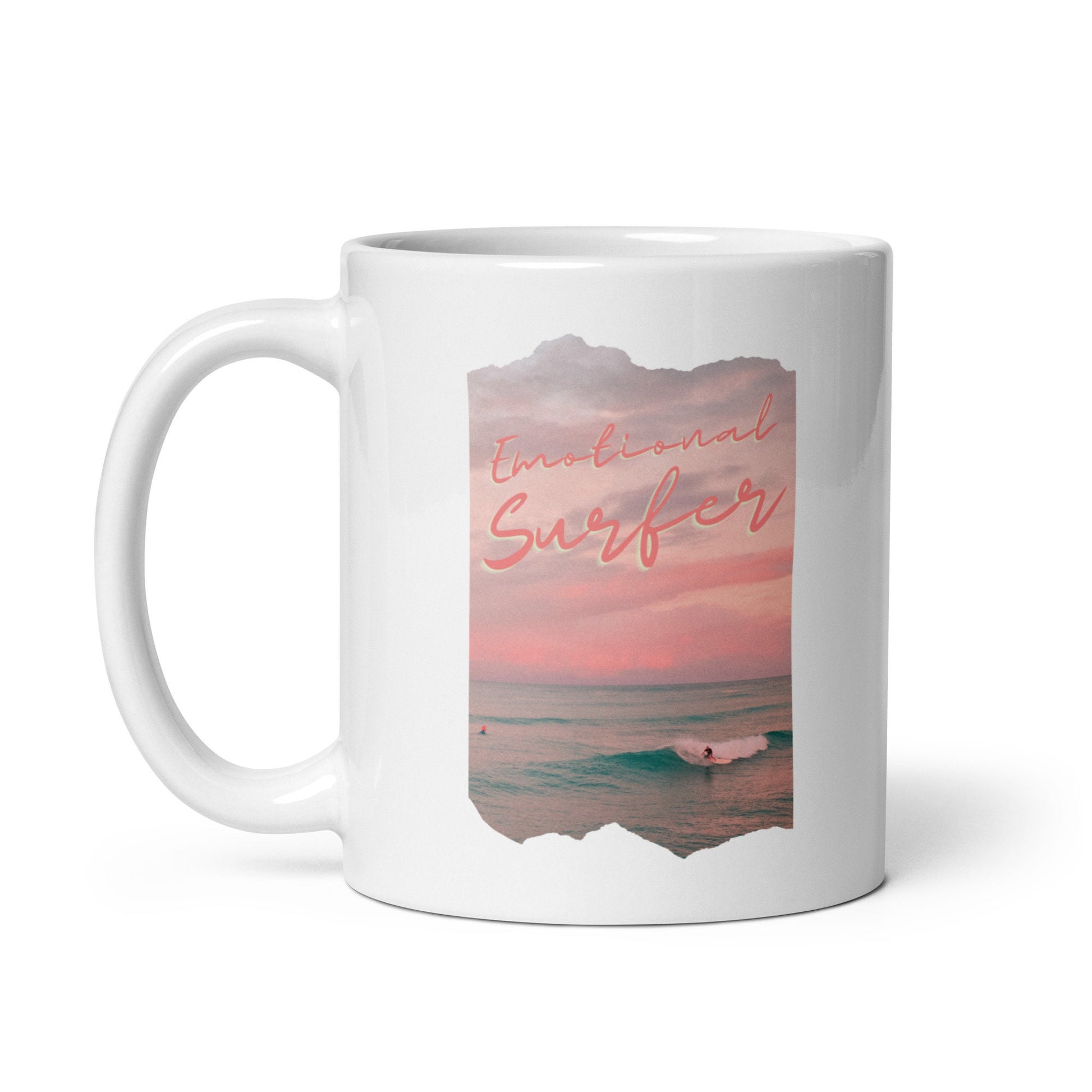 Mental Health Mug &#39;Emotional Surfer&#39;, Depression Awareness, Mental Health Awareness, Coffee Addicted, Coffee Cup, Self Care