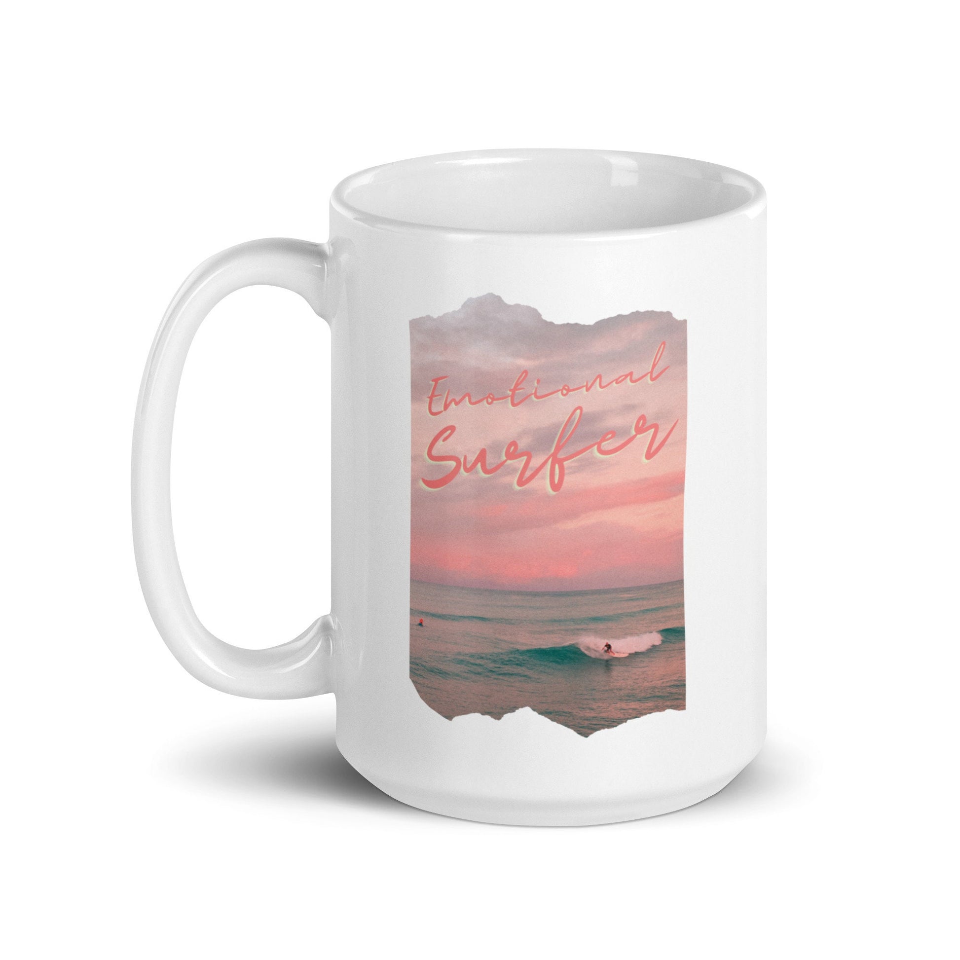 Mental Health Mug &#39;Emotional Surfer&#39;, Depression Awareness, Mental Health Awareness, Coffee Addicted, Coffee Cup, Self Care