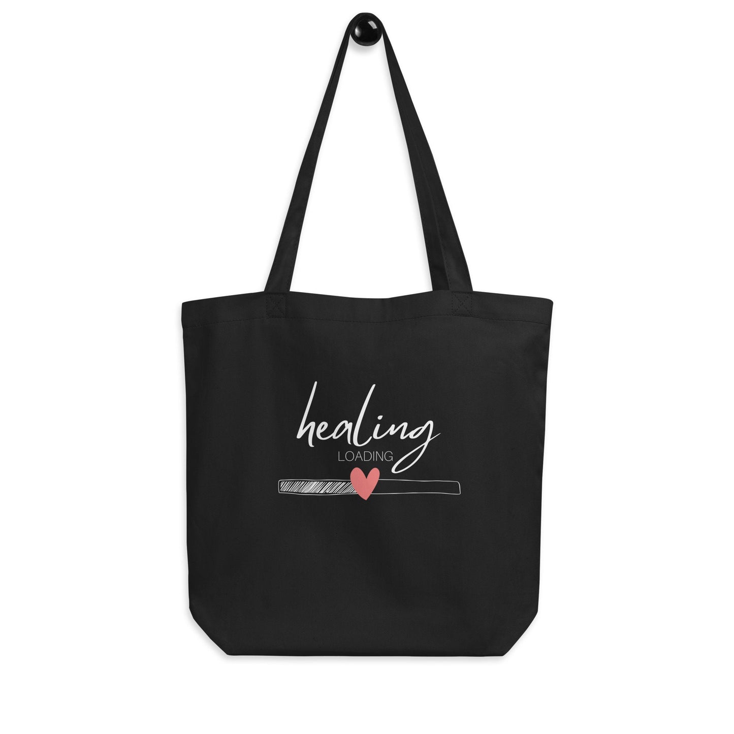 Mental Health Tote Bag &#39;Healing Loading&#39;, part of profit donated to Mental Health Charity, Self Care, ADHD, Anxiety, BPD, Tote Bag