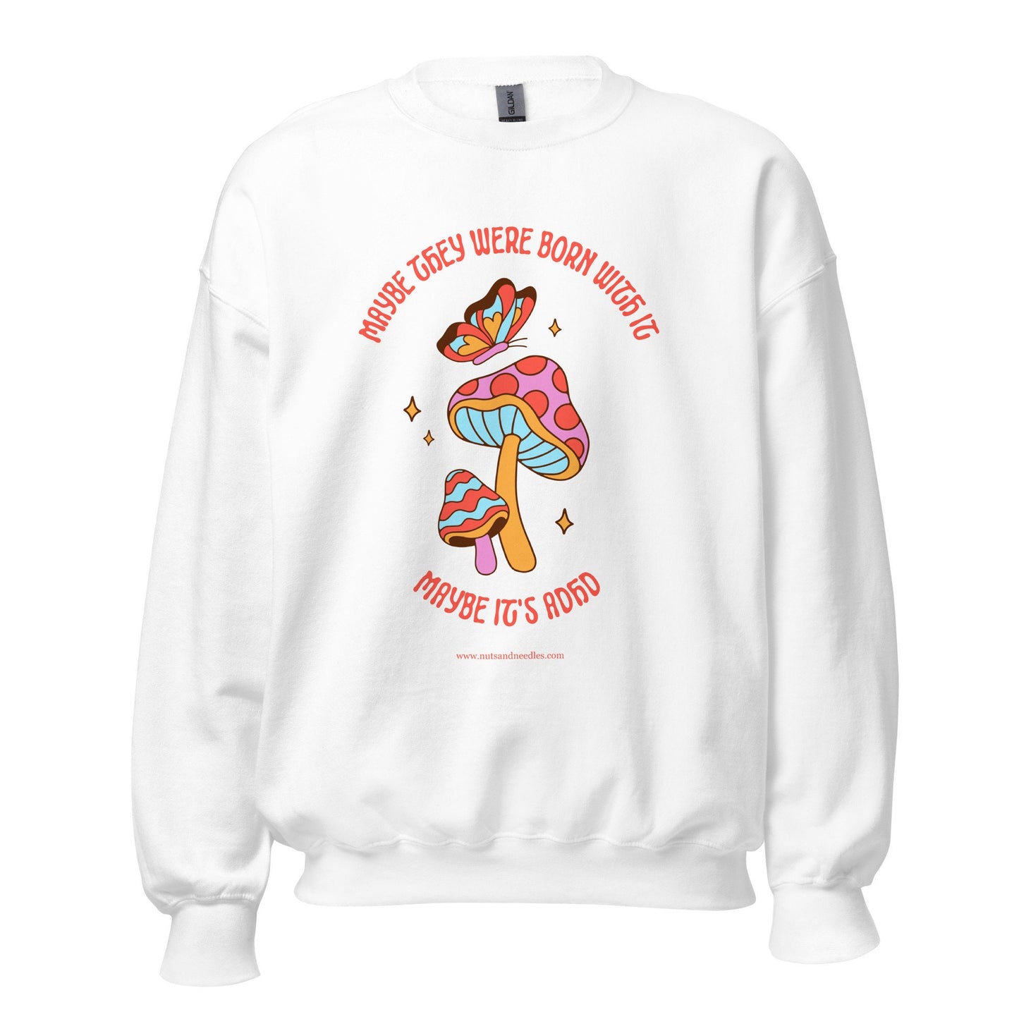 Mental Health Sweatshirt &#39;Maybe it&#39;s ADHD&#39; Non-Binary Version, Part of Profit goes to ADHD Charity, Unisex Sweater, Gift for Them