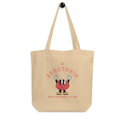 Mental Health Tote Bag &#39;Serotonin Deficiency Club&#39;, part of profit donated to Mental Health Charity, Self Care, Depression, Anxiety, Bag