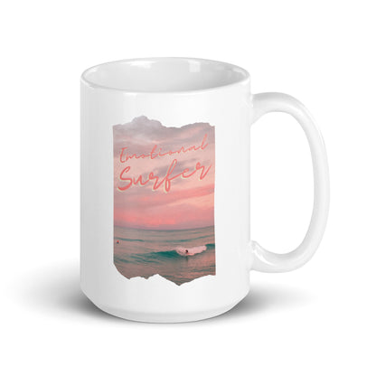 Mental Health Mug &#39;Emotional Surfer&#39;, Depression Awareness, Mental Health Awareness, Coffee Addicted, Coffee Cup, Self Care