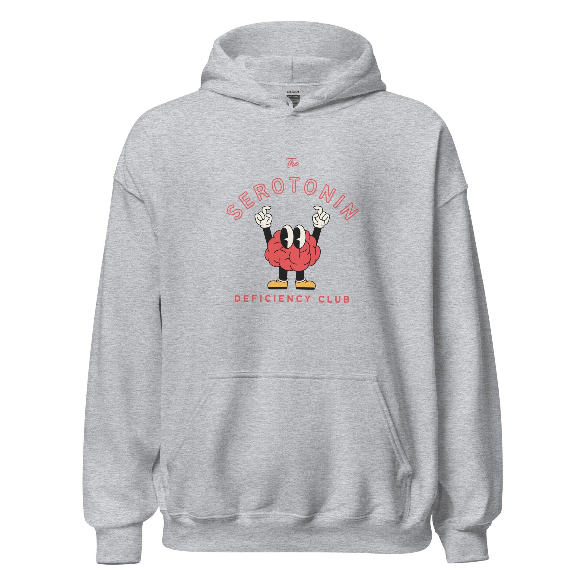 Mental Health Hoodie &#39;Serotonin Deficiency Club&#39;, part of profit donated to Depression Charity, Mental Health, Unisex Hoodie, Self Care