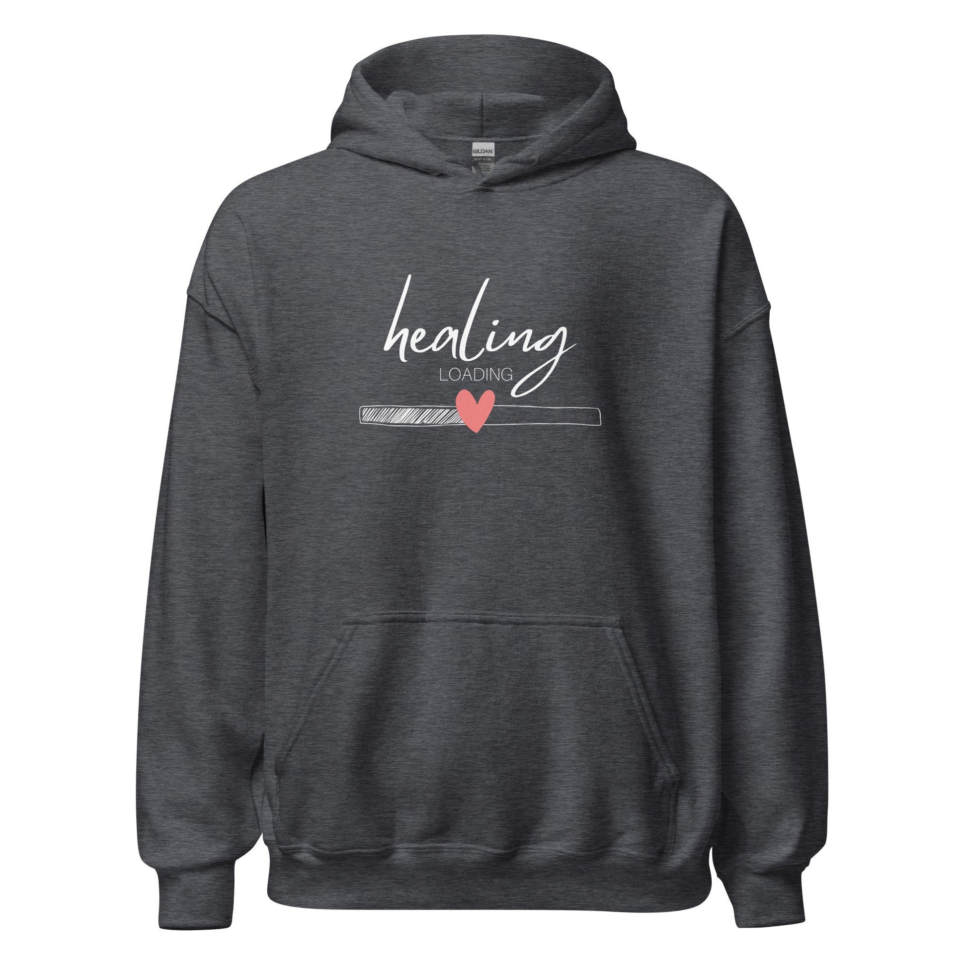 Mental Health Hoodie &#39;Healing Loading&#39;, part of profit donated to Mental Health Charity, Mental Health Awareness, Unisex Hoodie, Self Care