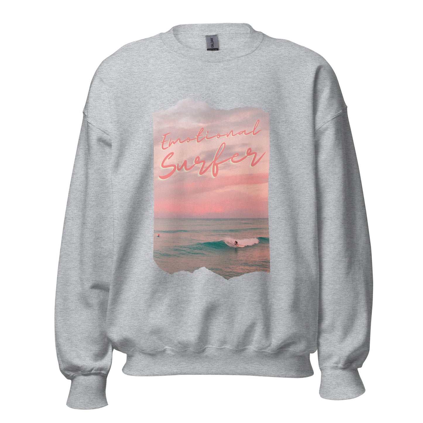 Mental Health Sweatshirt &#39;Emotional Surfer&#39;, part of profit donated to Mental Health Charity, Unisex Sweater, Self Care