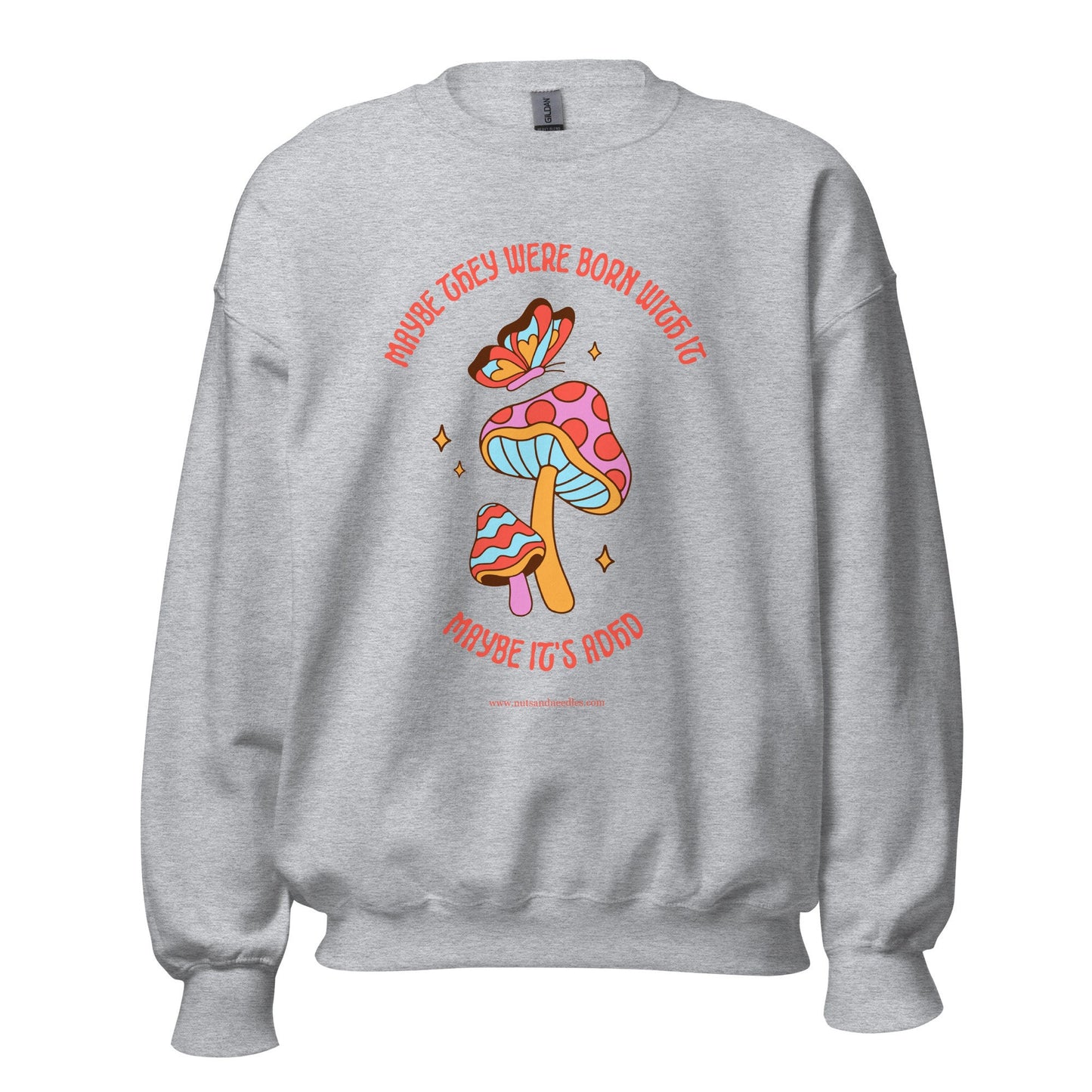 Mental Health Sweatshirt &#39;Maybe it&#39;s ADHD&#39; Non-Binary Version, Part of Profit goes to ADHD Charity, Unisex Sweater, Gift for Them