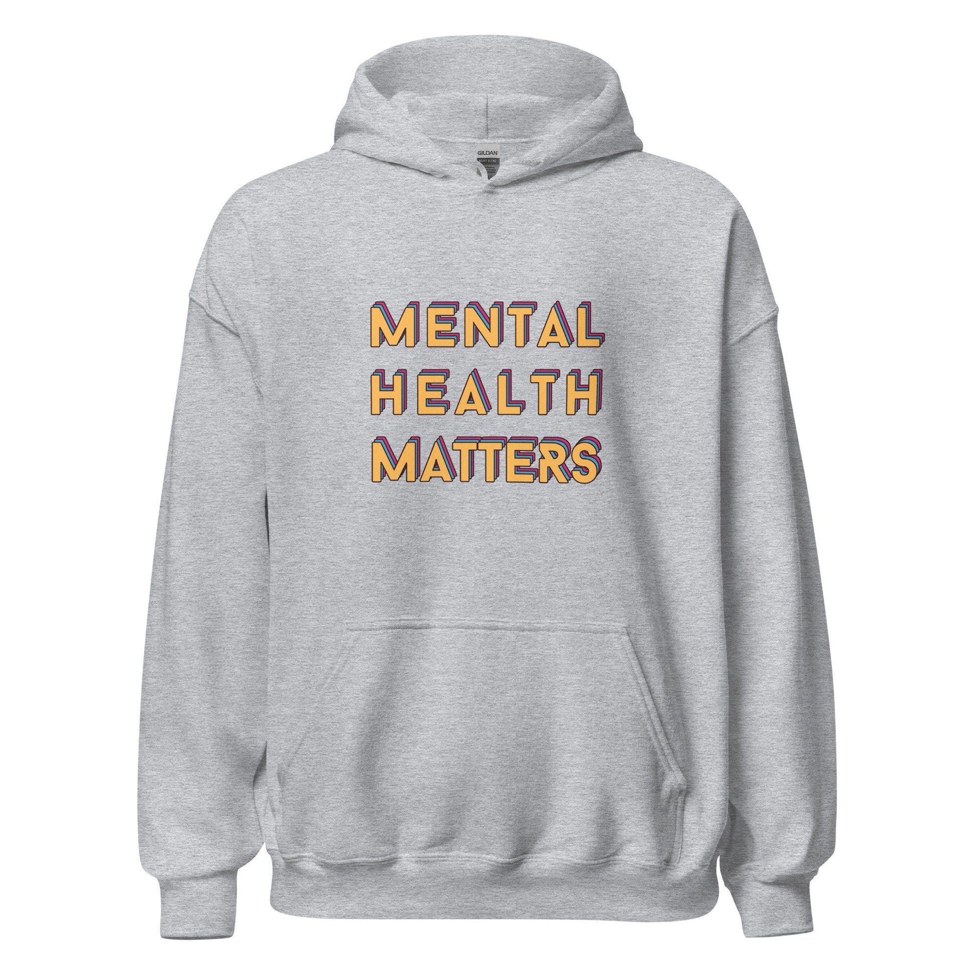 Mental Health Matters colourful Hoodie