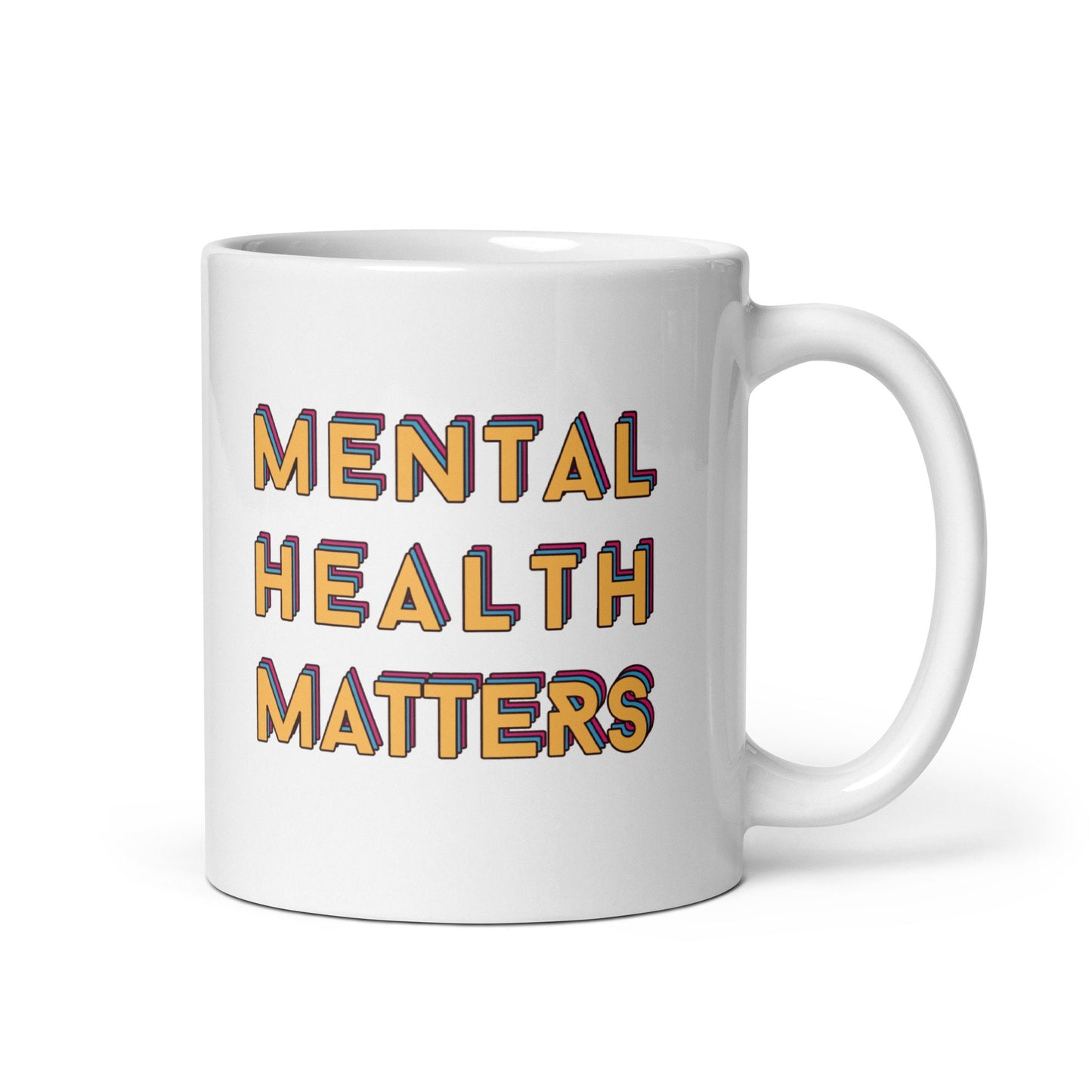 Mental Health Matters Colourful Mug