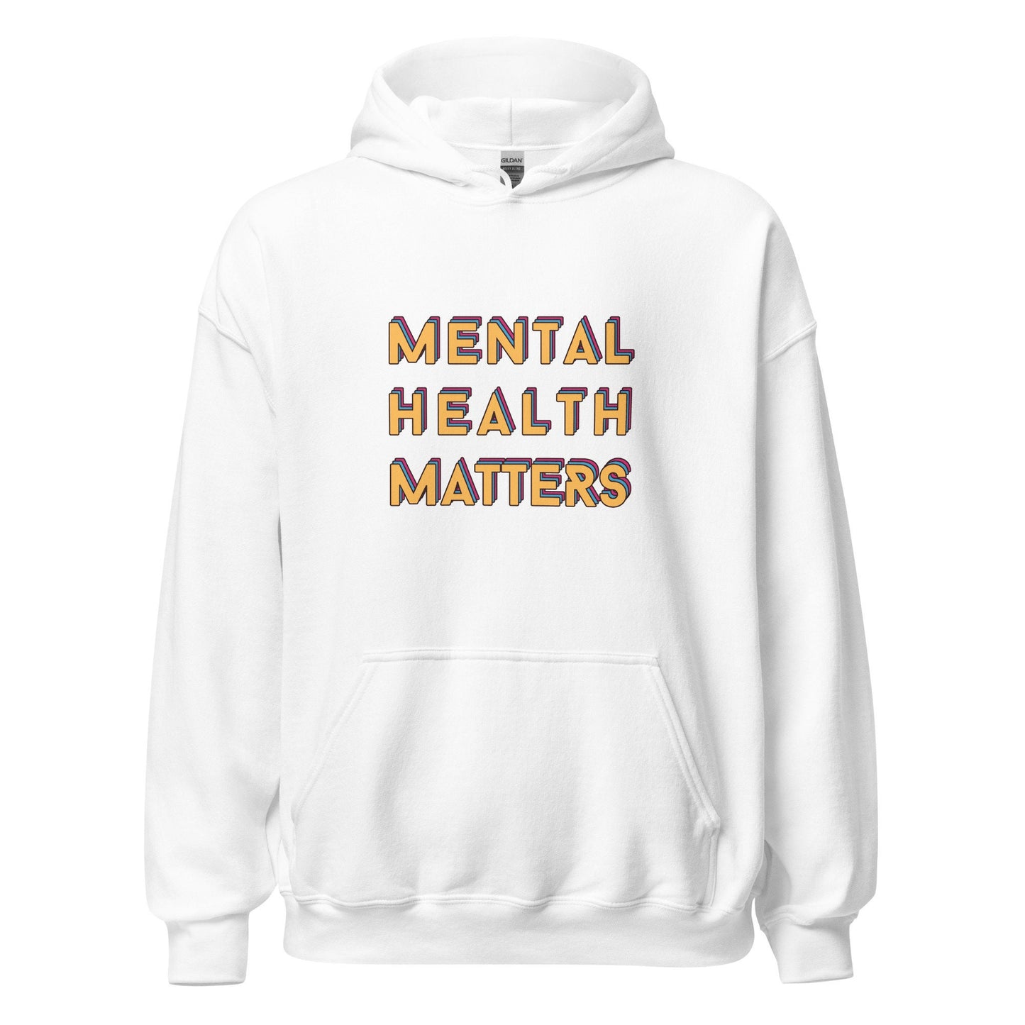 Mental Health Matters colourful Hoodie