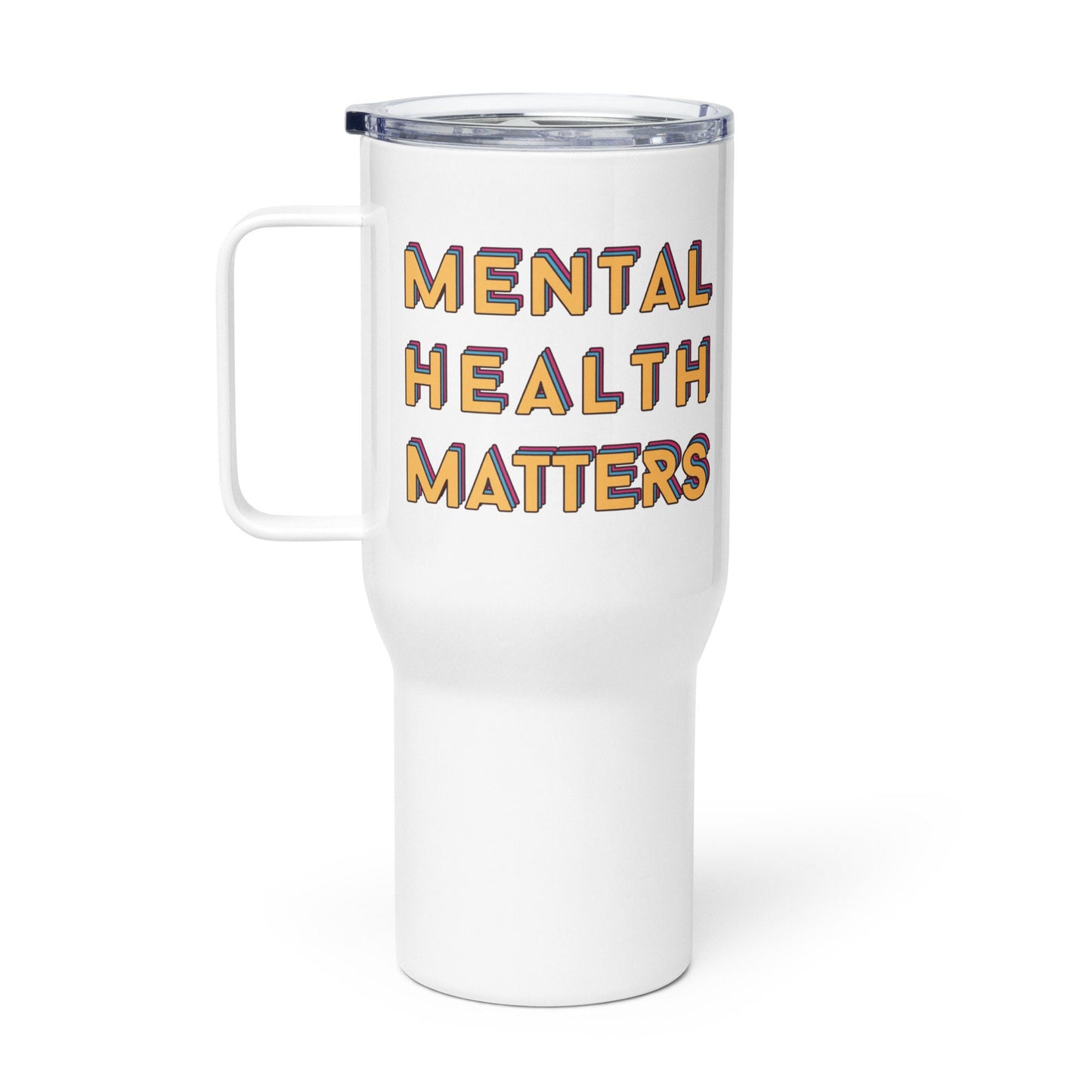 Mental Health Matters Colourful Travel Mug