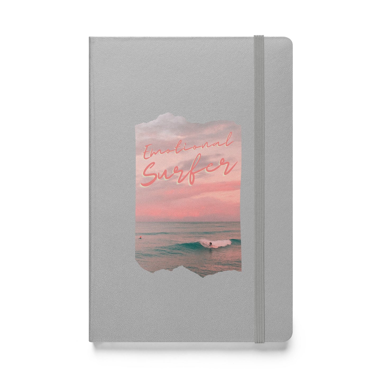 Mental Health Awareness Notebook &#39;Emotional Surfer&#39;, Hardcover bound notebook, part of profit donated to Mental Health Awareness charity