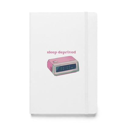 Mental Health Awareness Notebook &#39;Sleep Deprived&#39;, Hardcover bound notebook, part of profit donated to Mental Health Awareness charity