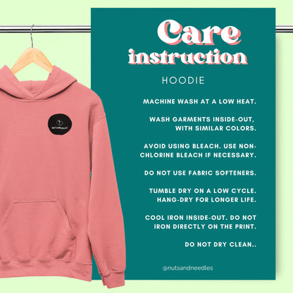 Mental Health Hoodie 'Love Your Brain', Valentines Day, Self Love, Self Care, Part of Profit donated to charity, Valentines Gift